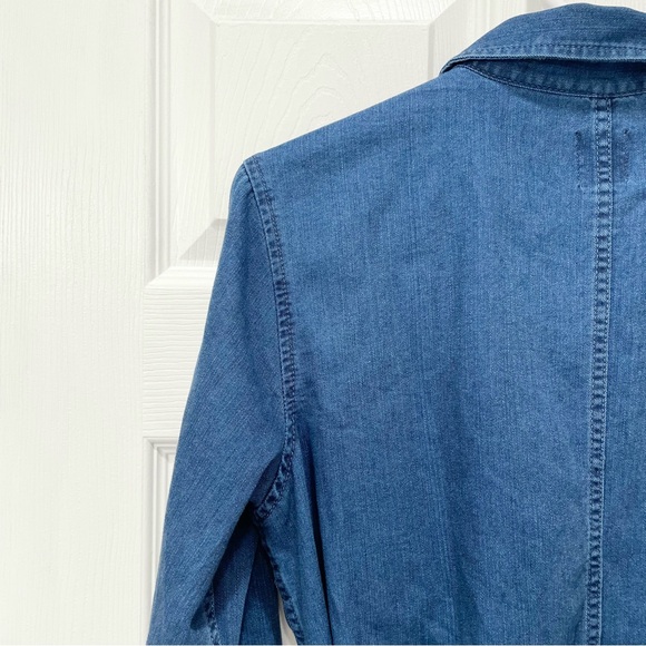 GAP Tie Waist Denim Dress - Picture 9 of 16